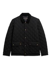Superdry Black Quilted Estate Coach Jacket - Image 6 of 7