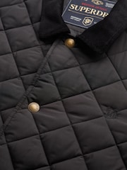 Superdry Black Quilted Estate Coach Jacket - Image 7 of 7
