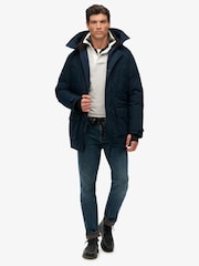 Superdry Blue City Padded Parka Coat - Image 4 of 7