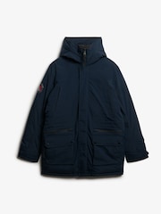 Superdry Blue City Padded Parka Coat - Image 6 of 7