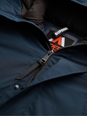 Superdry Blue City Padded Parka Coat - Image 7 of 7