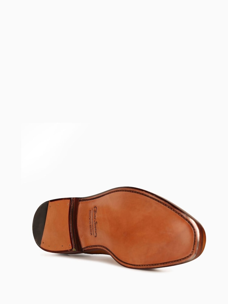 Oliver Sweeney Brown Calf Leather Oxford Brogues Shoes - Image 5 of 5