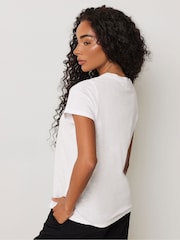 M&Co Petite Crew Neck 100% Cotton T-Shirt - Imagen 3 de 5