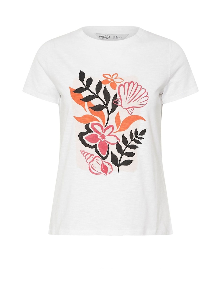 M&Co Petite Crew Neck 100% Cotton T-Shirt - Imagen 5 de 5 M&Co Petite Crew Neck 100% Cotton T-Shirt - Imagen 5 de 5