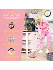 Swan Pink Tv's Queen of Clean Turbo Spin Mop - Image 3 of 9