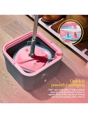 Swan Pink Tv's Queen of Clean Turbo Spin Mop - Image 6 of 9