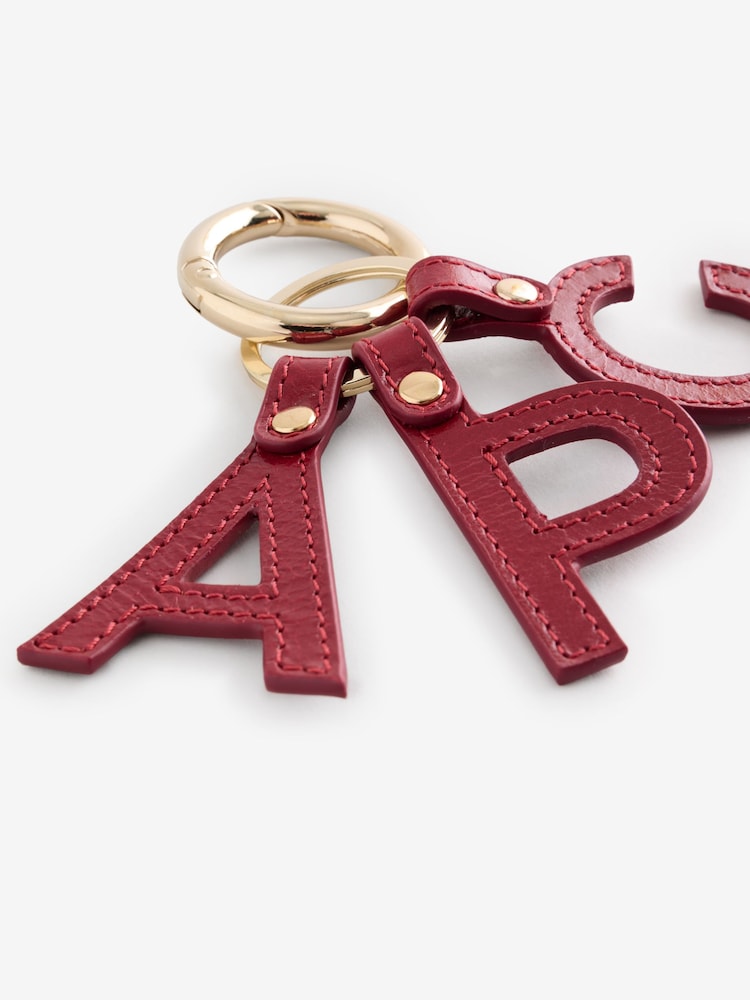 A.P.C. Red Porte Letters Keychain - Image 2 of 3 A.P.C. Red Porte Letters Keychain - Image 2 of 3