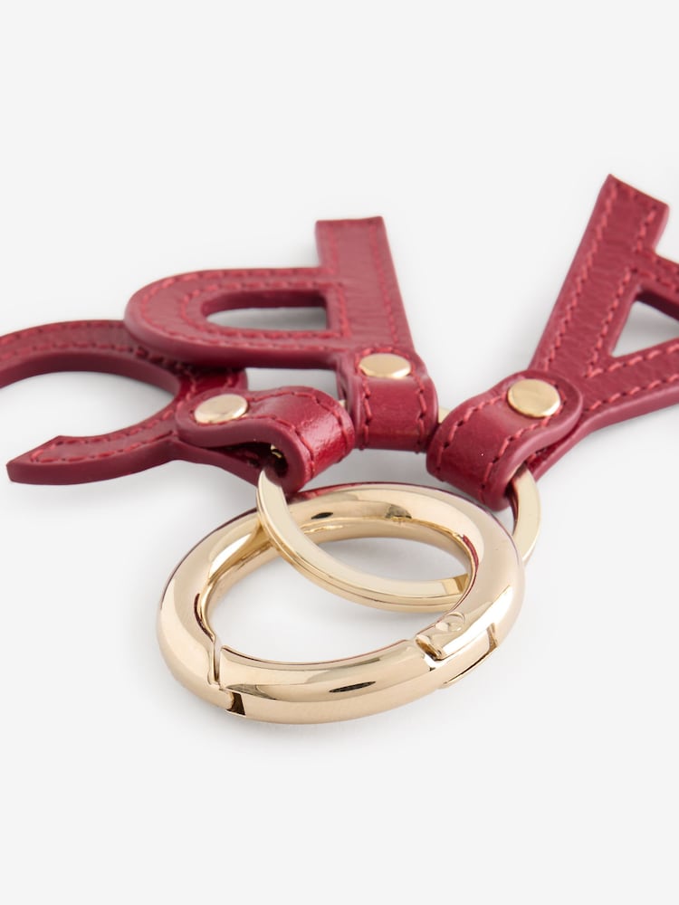 A.P.C. Red Porte Letters Keychain - Image 3 of 3 A.P.C. Red Porte Letters Keychain - Image 3 of 3