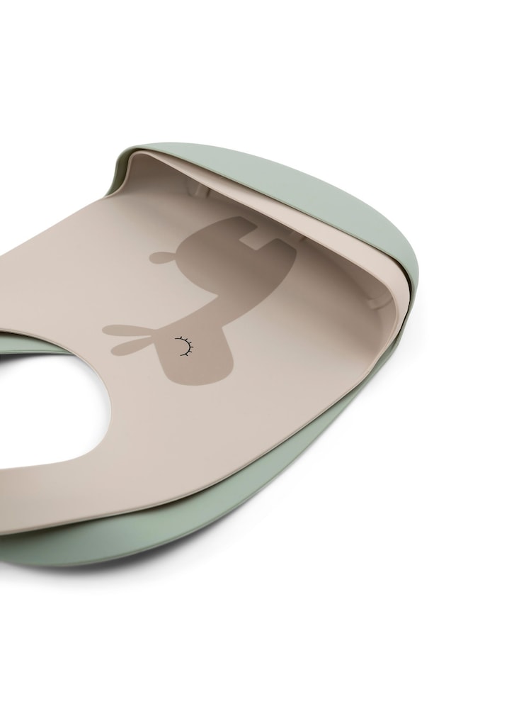 Done by Deer 2 Pack Natural Silicone Ozzo Bibs - Image 2 of 3