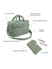 Done by Deer Green Quilted Changing Bag - Image 6 of 6