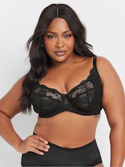 Yours Curve Pink Swirl Lace Underwired Bras 2 Pack - Image 2 of 9