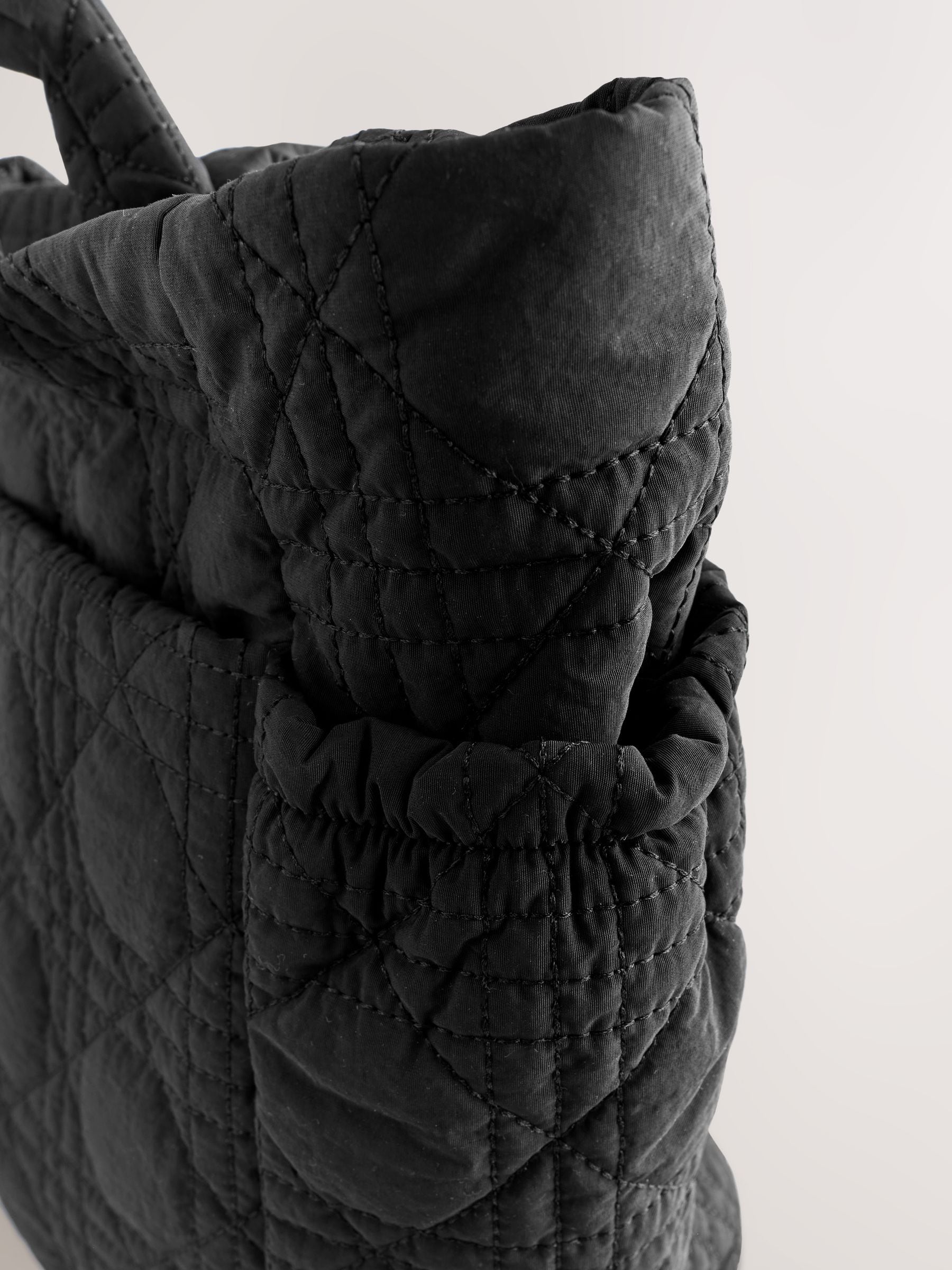 Buy Black Nylon Quilted Shoulder Bag from Next USA