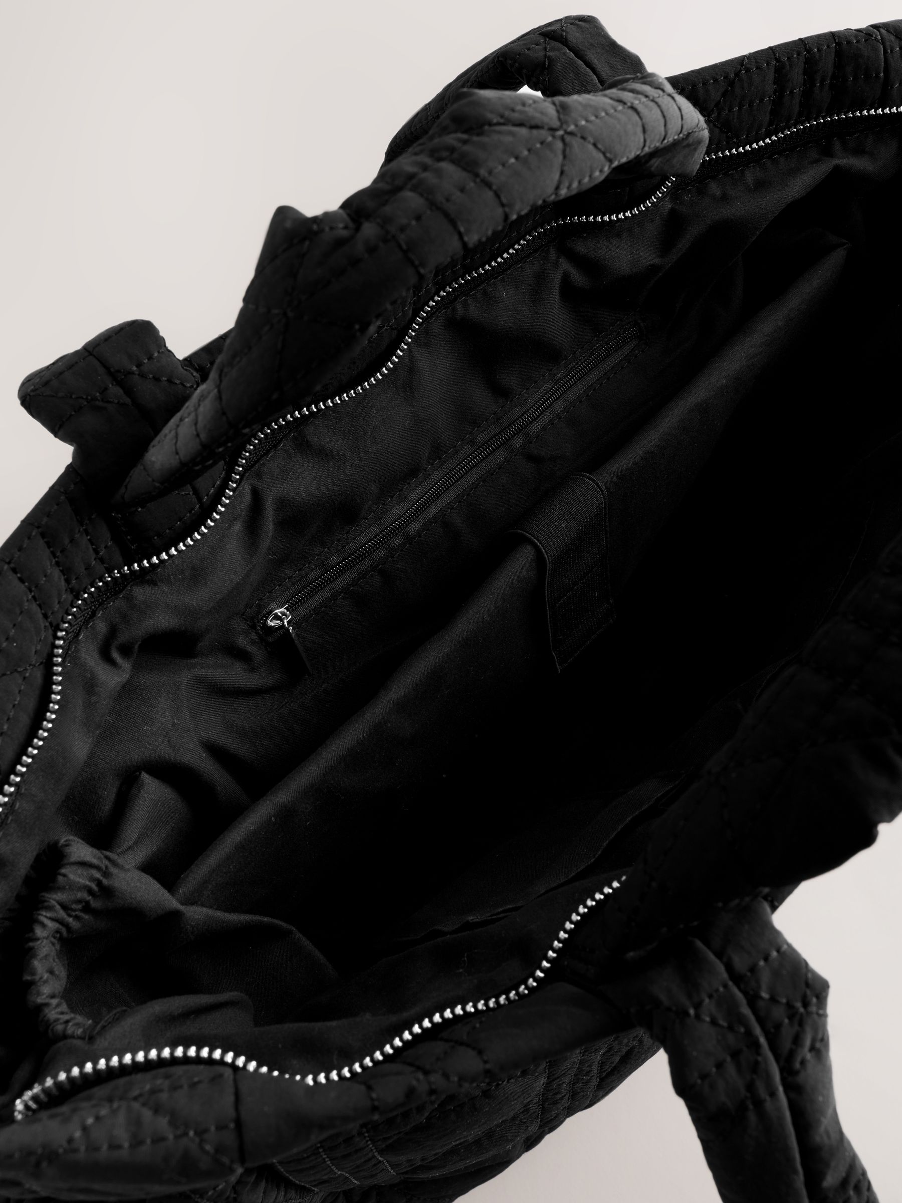 Buy Black Nylon Quilted Shoulder Bag from the Next UK online shop