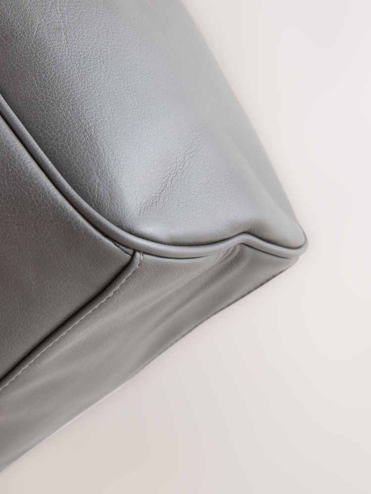 Grey Buckle Shoulder Bag - Image 9 of 9