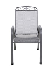 Pacific Grey Savoy Garden Rectangular 6 Seater Dining Table and Cushions - Image 5 of 8