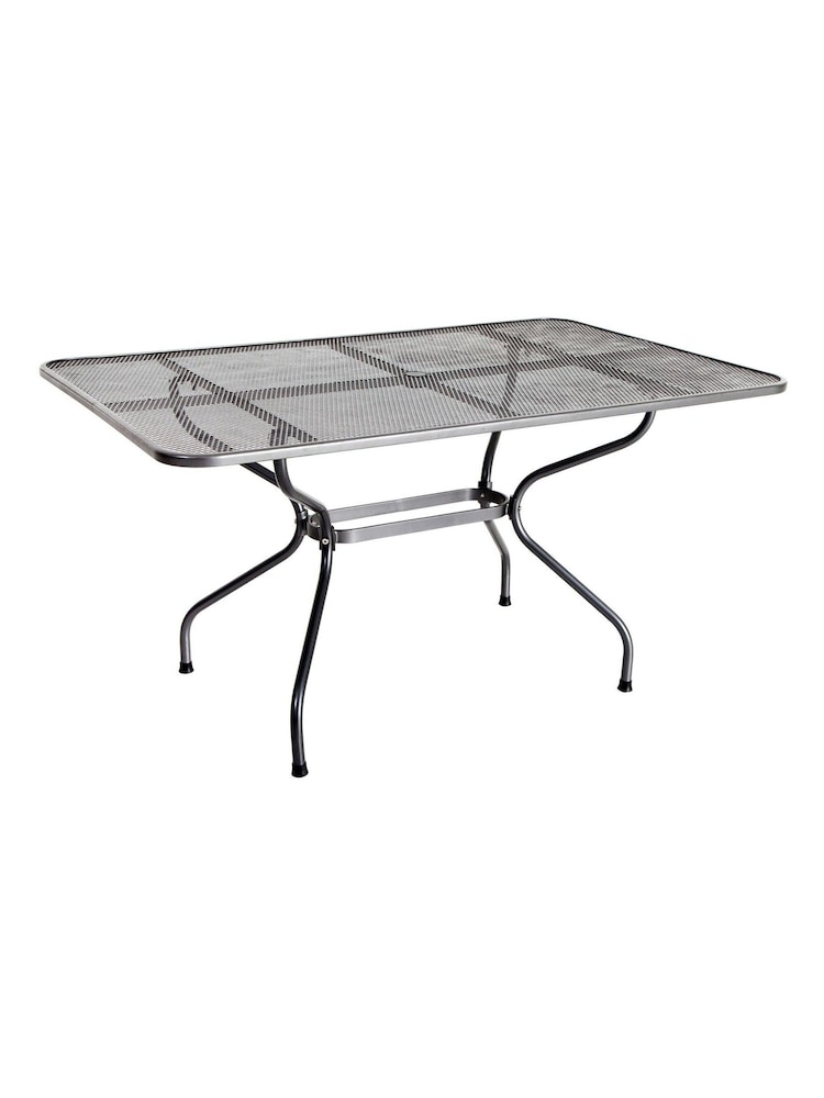 Pacific Grey Elegance Garden Rectangular 6 Seater Dining Table Set - Image 2 of 4