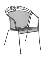 Pacific Grey Elegance Garden Rectangular 6 Seater Dining Table Set - Image 3 of 4