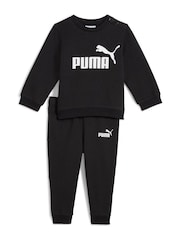 Puma Black Baby Toddler Minicats Essentials Crew Set - Image 1 of 2