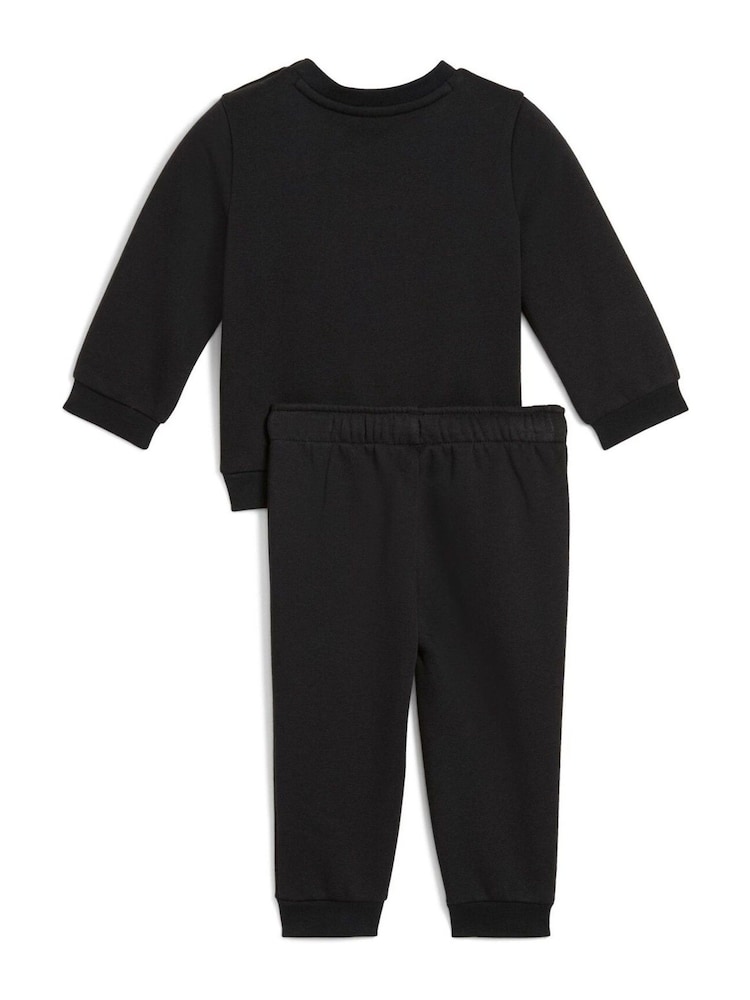 Puma Black Minicats Essentials Baby Toddler Crew Set - Image 2 of 2 Puma Black Minicats Essentials Baby Toddler Crew Set - Image 2 of 2