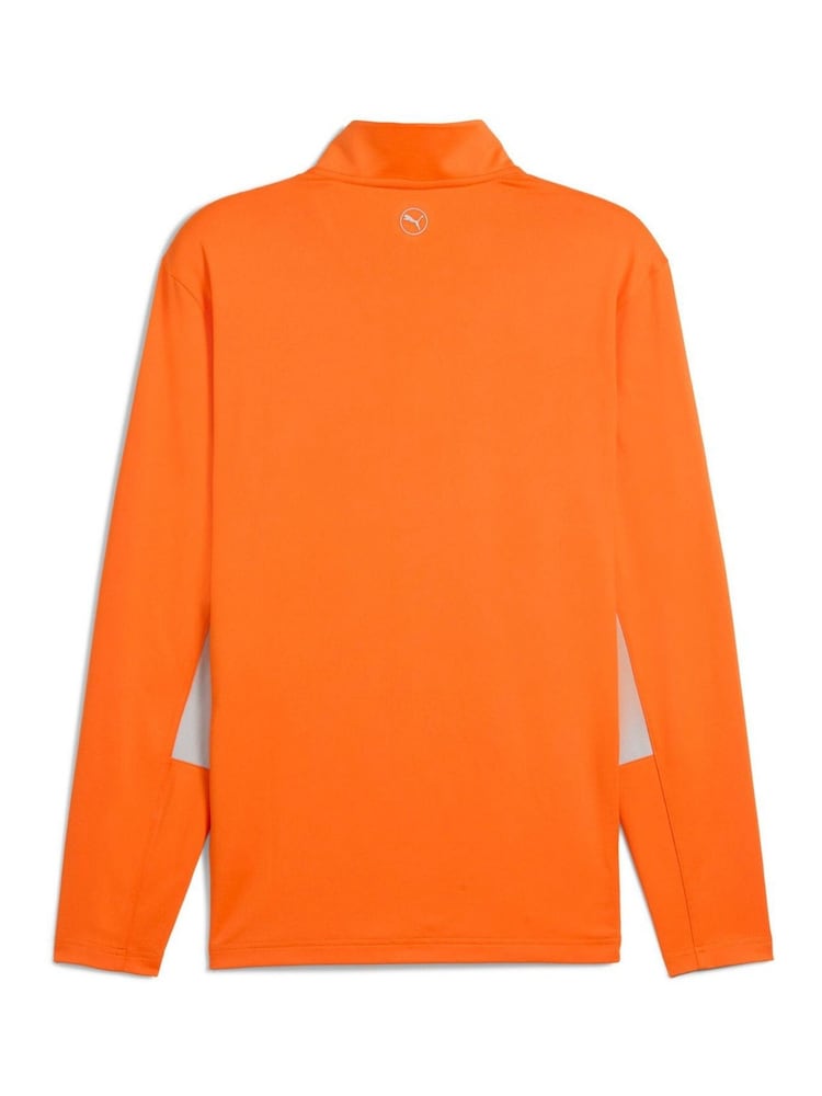 Puma Orange Mens Pure 2.0 Golf Quarter-Zip Top - Image 2 of 2