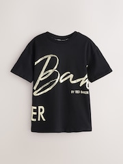 Preto - Baker by Ted Baker Oversized Graphic Print T-Shirt - Imagem 1 de 4