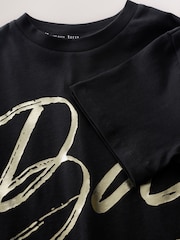 Preto - Baker by Ted Baker Oversized Graphic Print T-Shirt - Imagem 4 de 4