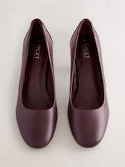 Berry Red Forever Comfort® Round Toe Block Court Heels - Image 6 of 9
