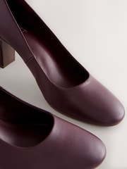 Berry Red Forever Comfort® Round Toe Block Court Heels - Image 8 of 9
