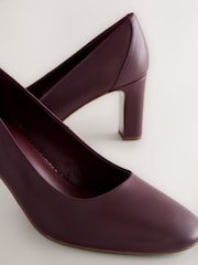 Berry Red Forever Comfort® Round Toe Block Court Heels - Image 9 of 9