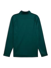 Puma Green Mens Waffle Fleece Golf Quarter-Zip Top - Image 2 of 2