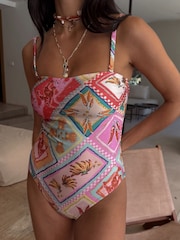 Never Fully Dressed Tummy Control Bandeau Swimsuit - Image 3 of 3