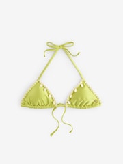 Never Fully Dressed Green Shell Triangle Bikini - Image 4 of 7