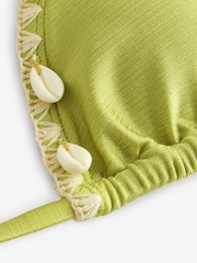 Never Fully Dressed Green Shell Triangle Bikini - Image 7 of 7