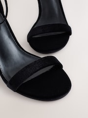 Black Velvet Forever Comfort® Strappy Heeled Sandals - Image 7 of 8