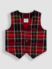 JoJo Maman Bébé Red 3-Piece Bow Tie Waistcoat & Shirt Set - Image 2 of 6