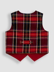 JoJo Maman Bébé Red 3-Piece Bow Tie Waistcoat & Shirt Set - Image 3 of 6