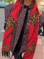 Red Animal Bow - Never Fully Dressed Blanket Scarf - Imagen 3 de 3