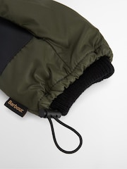Barbour® Green Harker Waterproof Quilted Gloves - Image 4 of 5