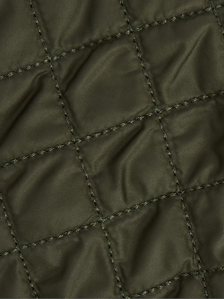 Barbour® Green Harker Waterproof Quilted Gloves - Image 5 of 5