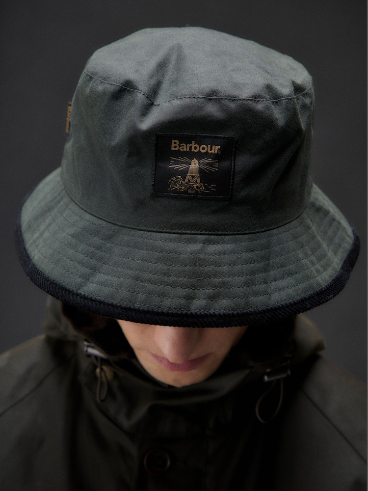 Barbour® Green Field Wax Bucket Hat - Image 2 of 13 Barbour® Green Field Wax Bucket Hat - Image 2 of 13