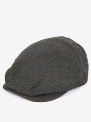 Barbour® Green Barlow Flat Cap - Image 1 of 2