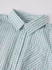 Polarn O. Pyret Blue Cotton Striped Shirt - Image 4 of 4