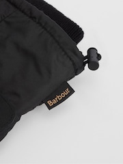 Barbour® Black Harker Waterproof Quilted Gloves - Image 3 of 5