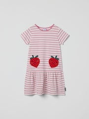 Polarn O Pyret White Striped Tiered Dress - Image 3 of 6