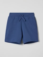 Polarn O. Pyret Blue Cotton Jersey Shorts - Image 1 of 3