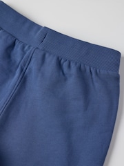 Polarn O. Pyret Blue Cotton Jersey Shorts - Image 3 of 3