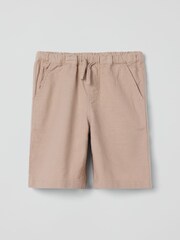 Polarn O Pyret Natural Pull-on 100% Organic Cotton Shorts - Image 1 of 3