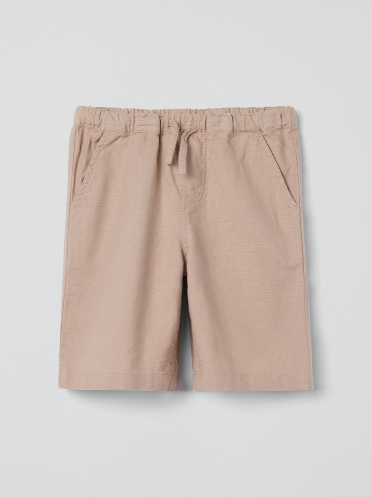 Polarn O Pyret Natural Pull-on 100% Organic Cotton Shorts - Image 1 of 3