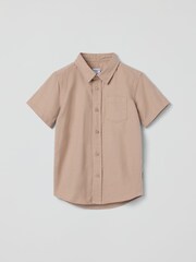 Polarn O. Pyret Natural Cotton Striped Shirt - Image 1 of 2