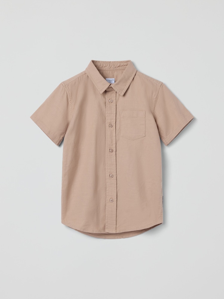 Polarn O. Pyret Natural Cotton Striped Shirt - Image 1 of 2